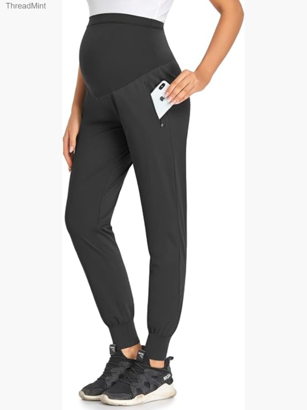Maternity Quick-Dry Joggers Pregnancy Sweatpants Workout Pants